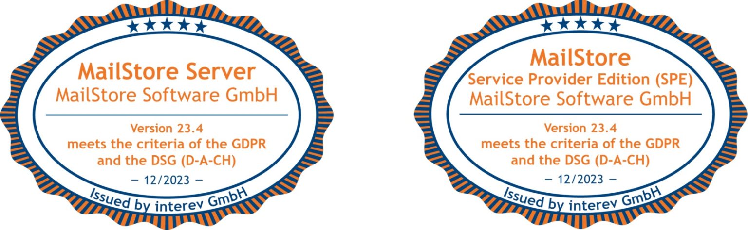Mailstore Certification Example MailStore V23.4: Archiving of NDRs and Option to Delete Flagged Emails ...